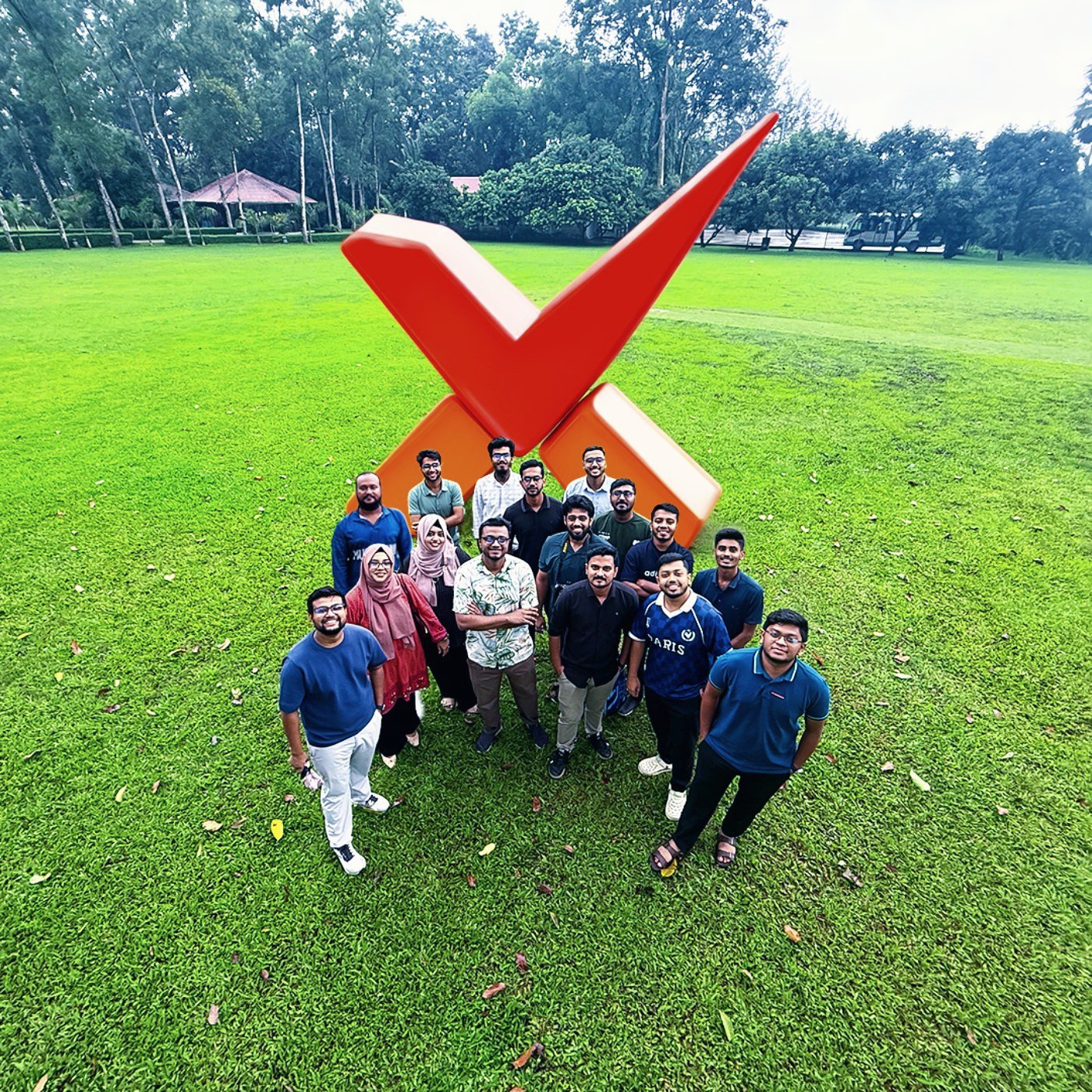 The HubXpert team on a company offsite