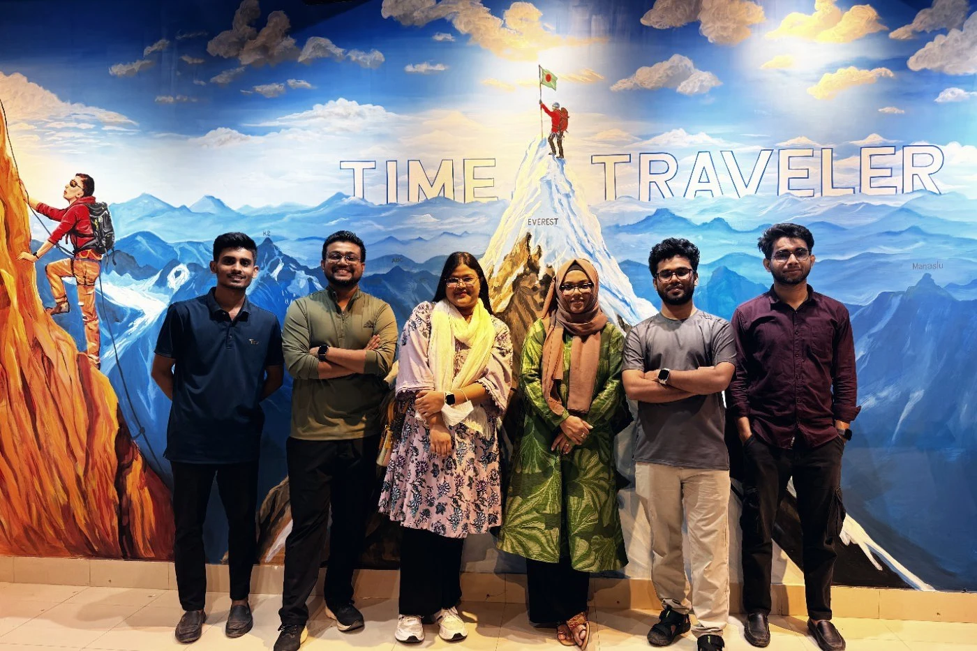 The Time Traveler team at the showroom